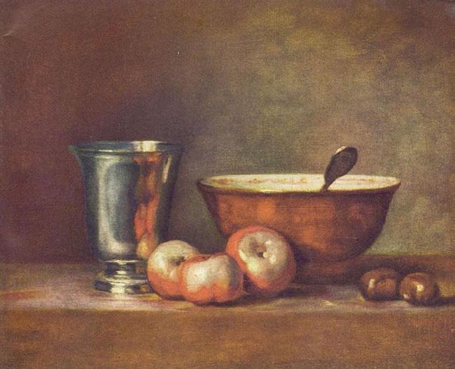 Jean Simeon Chardin The Silver Beaker oil painting image